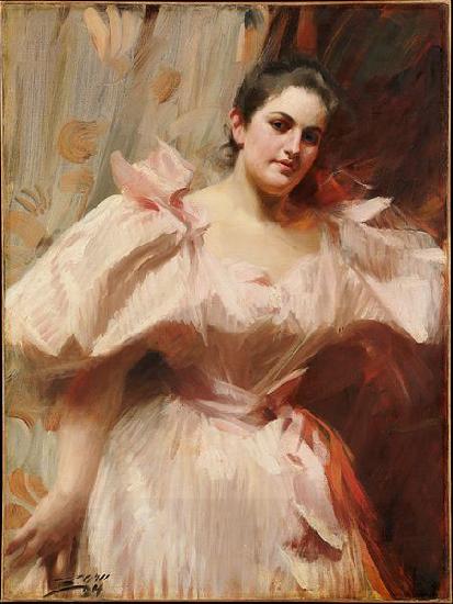 Anders Zorn Frieda Schiff, Later Mrs. Felix M. Warburg China oil painting art